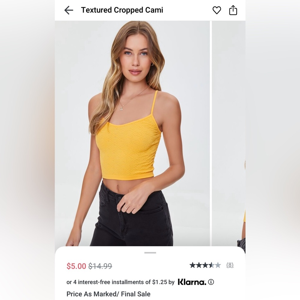 Cropped cami